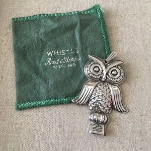 Vintage Reed & Barton owl pendant